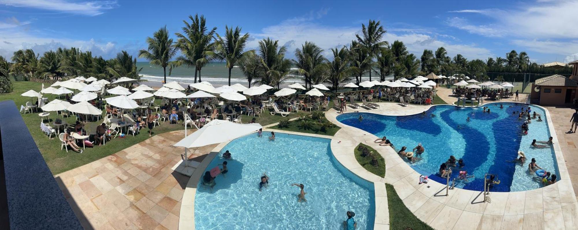 Flat Guarajuba 4 Quartos Terreo A Beira Mar - Pe Na Areia - Governanca Com Arrumadeira E Wi Fi Inclusos Camassari Exterior foto